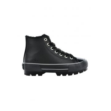 Pantofi sport mid-high de piele ecologica