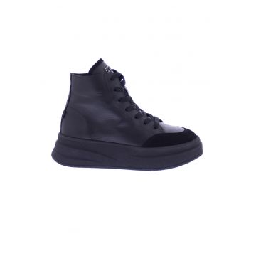 Pantofi sport wedge de piele