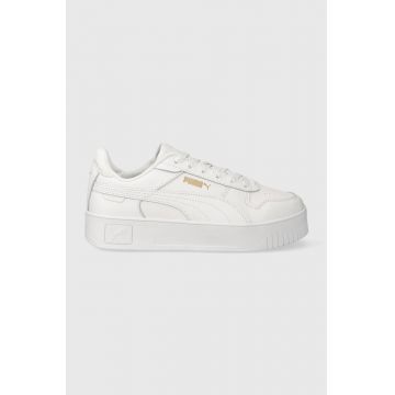 Puma sneakers Carina Street culoarea alb 385849