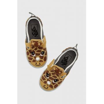 Vans tenisi copii Slip-On V Rinoceraffe VN000BVAC0V1 culoarea galben