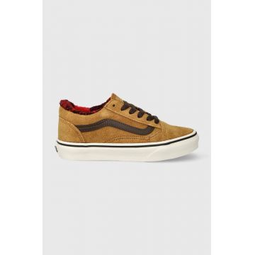 Vans tenisi copii UY Old Skool VN0A7Q5F1M71 culoarea maro