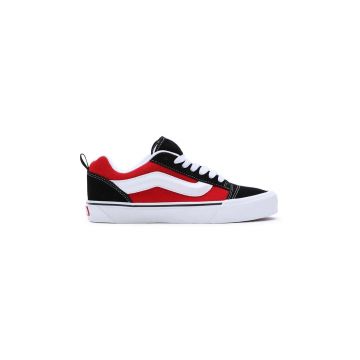 Vans tenisi din piele intoarsa Knu Skool culoarea rosu, VN0009QC6RT1