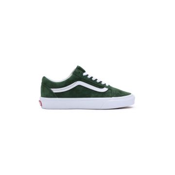 Vans tenisi din piele intoarsa Old Skool culoarea verde, VN0007NTBXU1