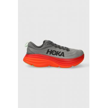 Hoka One One pantofi de alergat Bondi 8 culoarea gri 1123202-GBMS
