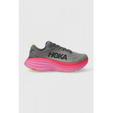 Hoka One One pantofi de alergat Bondi 8 culoarea gri, 1127952 1127952-BGWN