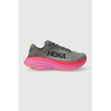 Hoka One One pantofi de alergat Bondi 8 culoarea gri