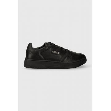 Karl Lagerfeld sneakers din piele KREW KL culoarea negru, KL53020
