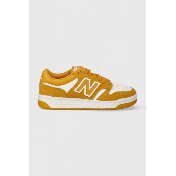 New Balance sneakers pentru copii GSB480WA culoarea galben