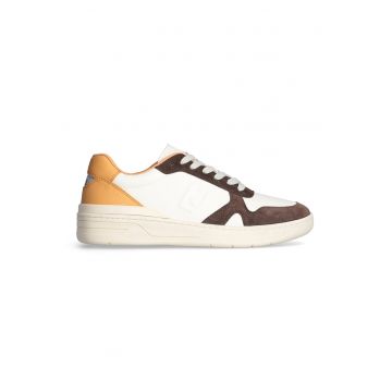 Pantofi sport cu garnituri de piele intoarsa