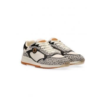 Pantofi sport cu garnituri de piele si piele intoarsa