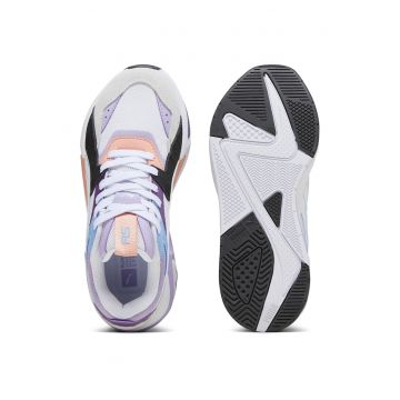 Pantofi sport cu garnituri din piele intoarsa si model colorblock RS-Pulsoid