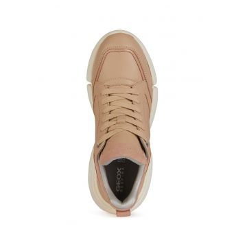 Pantofi sport cu garnituri din piele intoarsa