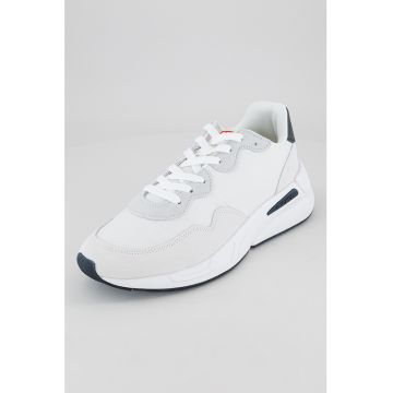 Pantofi sport cu talpa wedge si garnituri din piele intoarsa Serendipity