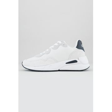 Pantofi sport cu talpa wedge si garnituri din piele intoarsa Serendipity