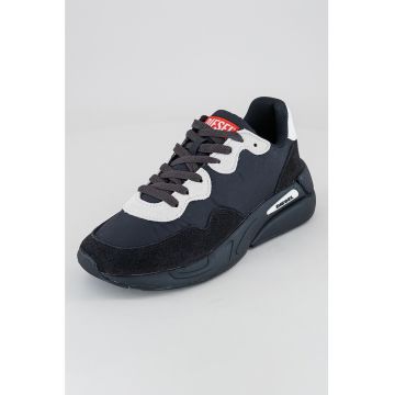 Pantofi sport cu talpa wedge si garnituri din piele intoarsa Serendipity