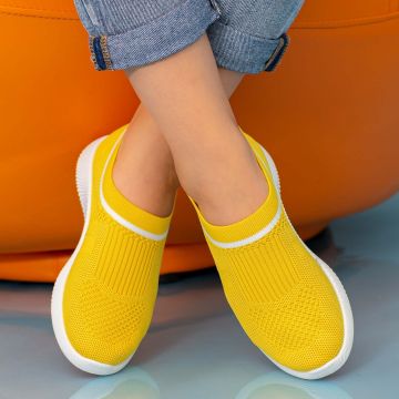 Pantofi Sport Dama MD8809 Yellow | Alina