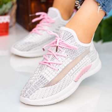 Pantofi Sport Dama X2916 White-Pink | Se7en