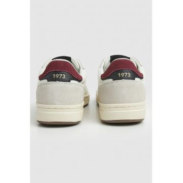 Pantofi sport de piele cu insertii de piele intoarsa