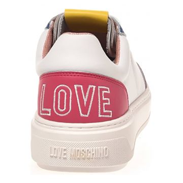 Pantofi sport de piele cu segment cu perforatii