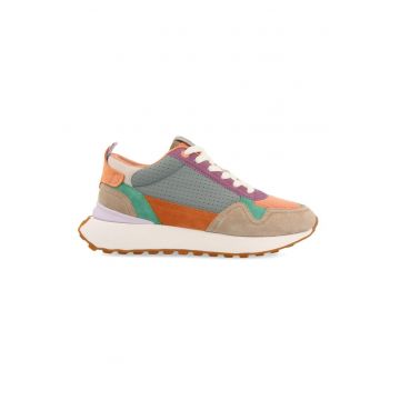 Pantofi sport de piele intoarsa cu model colorblock Telfes