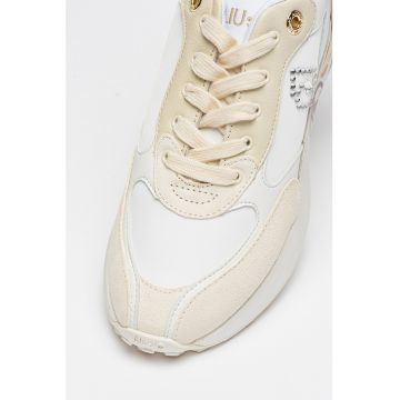 Pantofi sport de piele si piele intoarsa