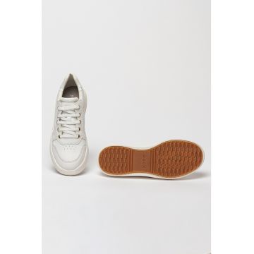 Pantofi sport din piele cu detalii lacuite