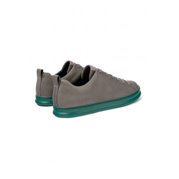Pantofi sport din piele cu varf rotund