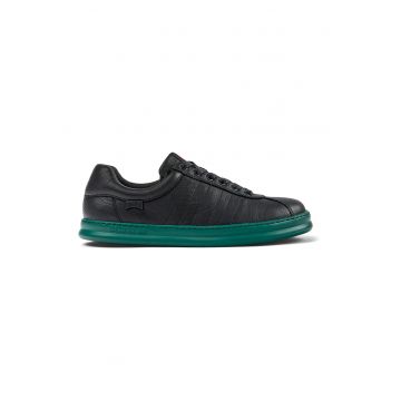 Pantofi sport din piele cu varf rotund
