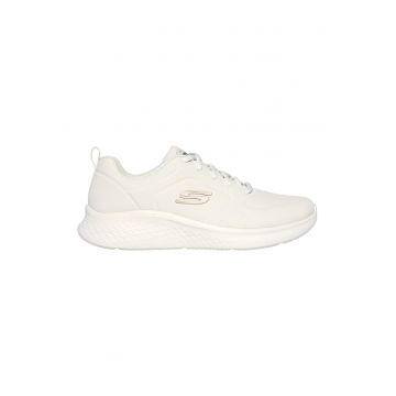 Pantofi sport din piele ecologica si material textil Skechlite