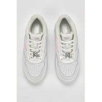 Pantofi sport flatform de piele