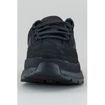 Pantofi sport low cut cu garnituri din piele intoarsa