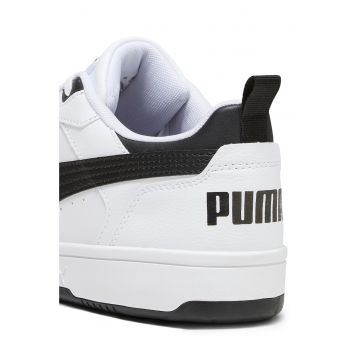 Pantofi sport low-cut de piele ecologica cu detalii perforate Rebound v6