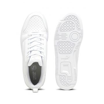 Pantofi sport low-cut de piele ecologica cu detalii perforate Rebound v6