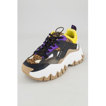 Pantofi sport masivi cu aspect contrastant