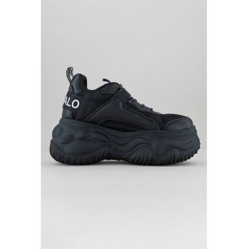 Pantofi sport masivi cu garnituri de piele ecologica