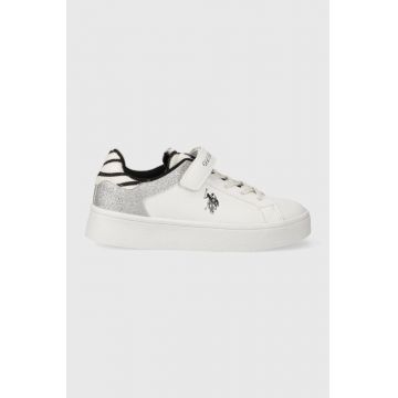 U.S. Polo Assn. sneakers pentru copii culoarea alb