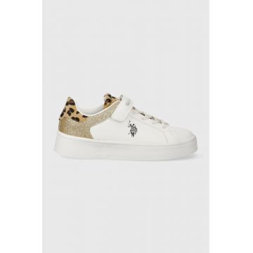 U.S. Polo Assn. sneakers pentru copii culoarea alb