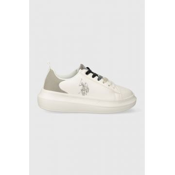 U.S. Polo Assn. sneakers pentru copii culoarea alb