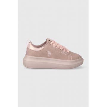 U.S. Polo Assn. sneakers pentru copii culoarea roz