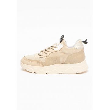 Pantofi sport din piele cu insertii din plasa Pitty