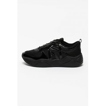 Pantofi sport din piele ecologica si material textil