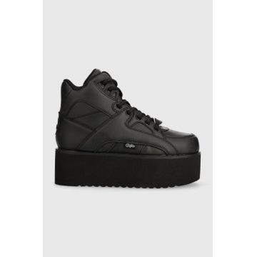 Buffalo sneakers 1300-6 culoarea negru, 1633036