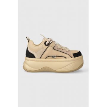 Buffalo sneakers Orcus Sk8 culoarea bej, 1636034