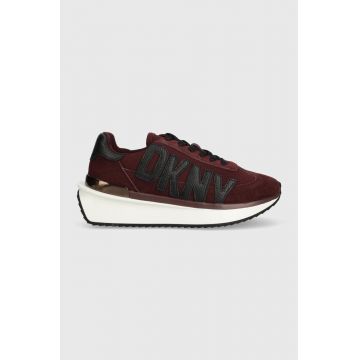 Dkny sneakers Arlan culoarea bordo, K3305119