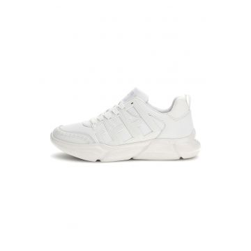 Pantofi sport cu detalii de piele