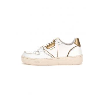 Pantofi sport cu detalii de piele