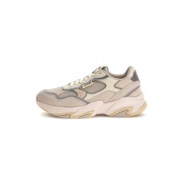 Pantofi sport cu insertii de piele intoarsa