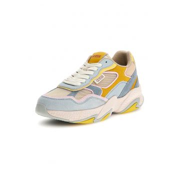 Pantofi sport cu insertii de piele intoarsa