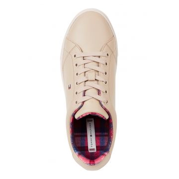 Pantofi sport de piele cu detaliu logo