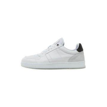 Pantofi sport de piele cu garnituri de piele intoarsa